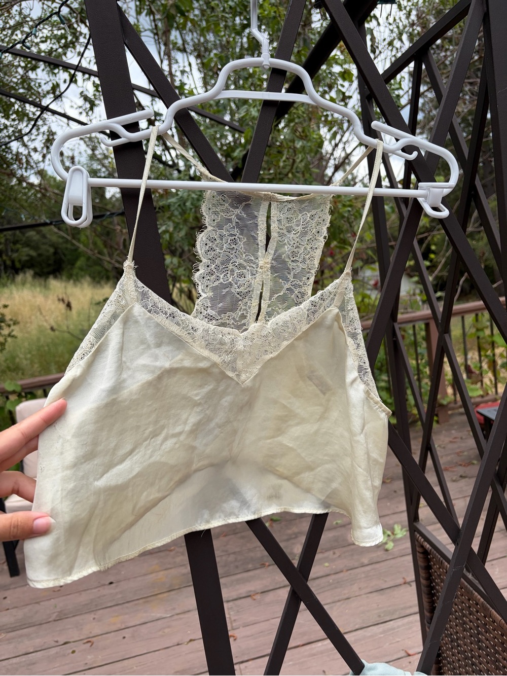 Free people intimates silk top
